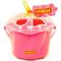Логическая игрушка "Ведро Сюрприз" 6 элементов розовый в сеточке 93479 П-Е /12/ - фото 69936414