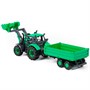 Трактор Прогресс с бортовым прицепом и ковшом инерционный зеленый (в коробке) 91826 П-Е /8/ - фото 69936423