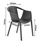 Стул ESCALATE (черный) PP0004B (от 12 шт) - фото 69937172