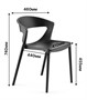 Стул EVOK (черный) PP0005B  (от 12 шт) - фото 69937190