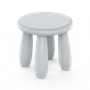 Табурет детский BARNY, светло-серый 16TD0156 (от 12 шт) - фото 69937687