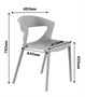 Стул EVOK (серый new) PP0005NG  (от 12 шт) - фото 69937710