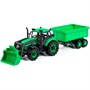 Трактор "Прогресс" с прицепом и ковшом инерционный зелёный в коробке 91840 П-Е /8/ - фото 69938125