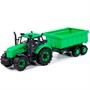 Трактор "Прогресс" с прицепом инерционный зелёный в лотке 94186 П-Е - фото 69938135