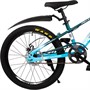 Велосипед двухколесный 22" WILLPOWER зелено-голубой  FG240528231L-2 - фото 69940549