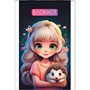 Блокнот 16 л. А7 Девочка с ёжиком С1550-150 - фото 69941805
