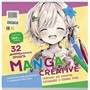 Раскраска Manga Creative персиковая с девочкой 978-5-00241-011-8 - фото 69941916