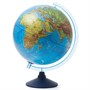 Глобус Земли физико-политический 320мм с подсветкой от батареек Классик Евро Ве013200264 - фото 69943180