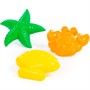 Формочки 3шт. краб+мор.звезда+ракушка 36544 П-Е /17/ - фото 69943724
