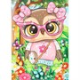 Набор для творчества Аппликация стразами 15*21 см Сова GEMPACK-109040 - фото 69945236