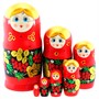 Деревянная Матрешка 7 мест прямая - Рябинка MS07Ryabinka - фото 69946289
