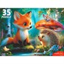 Пазл 35 Лиса и ежик Ф35-3424 - фото 69946516