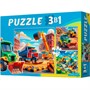 Пазл 3 в 1 Стройка 3 картинки по 49 эл. П-3456 - фото 69946613