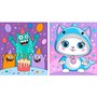Набор для творчества Картина по номерам 15*13,5, 2 шт Монстрики Ркн-140 Lori - фото 69947417