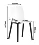 Стул BESK (белый) PP1003W  (от 12 шт) - фото 69963890