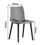 Стул BESK (серый) PP1003G  (от 12 шт) - фото 69963900