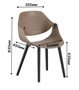 Стул KELA (капучино) PP1100C (от 12 шт) - фото 69964626