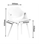 Стул SATIE SOFT W (белый) PP1220W (от 12 шт) - фото 69964812