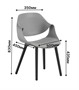 Стул SATIE SOFT B (серый new) PP1210NG (от 12 шт) - фото 69964837