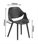 Стул SATIE SOFT B (черный) PP1210B (от 12 шт) - фото 69964842