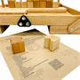 Настольная игра из дерева «4 в ряд с кубиками» М - фото 69966408