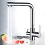 Izer Хром. Смеситель для кухни с подключением фильтра для воды AS-875-06 - фото 69967818