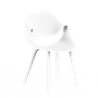 Стул SATIE W (белый) PP1129W (от 12 шт) - фото 69982926