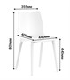 Стул SELAR W (белый) PP1126W (от 12 шт) - фото 69982965