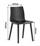 Стул SELAR B (черный) PP1116B (от 12 шт) - фото 69982995