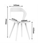 Стул SOVER W (белый) PP1128W (от 12 шт) - фото 69983046