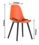 Стул SANS B (оранжевый) PP1212OR (от 12 шт) - фото 69983051