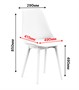Стул SIDEN W (белый) PP1221W (от 12 шт) - фото 69983057