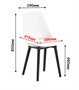 Стул SIDEN B (белый) PP1211W (от 12 шт) - фото 69983062