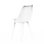 Стул SIDEN BOUCLE (белый на белых ножках) PP1223W (от 12 шт) - фото 69983098