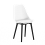 Стул SIDEN BOUCLE (белый на черных ножках) PP1214W - фото 70101491