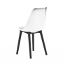 Стул SIDEN BOUCLE (белый на черных ножках) PP1214W - фото 70101492