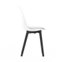 Стул SIDEN BOUCLE (белый на черных ножках) PP1214W - фото 70101493