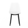 Стул SIDEN BOUCLE (белый на черных ножках) PP1214W - фото 70101494