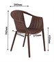 Стул ESCALATE (коричневый) PP0004BR - фото 70237866
