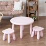 Стол детский TINI-1шт.+Табурет детский TEDDY-2шт. (розовый) - фото 70400426