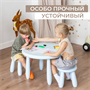 Стол детский TINI-1шт.+Табурет детский TEDDY-2шт. (голубой) - фото 70400436