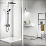 Turia Чёрный матовый. Душевая система со смесителем SDI-1808 - фото 70695055