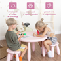 Стол детский TINI-1шт.+Табурет детский TEDDY-2шт. (розовый) - фото 70885441