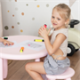 Стол детский TINI-1шт.+Табурет детский TEDDY-2шт. (розовый) - фото 70885448
