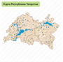 Карта Республики Татарстан для детских садов, ДОУ и школы - фото 70943980